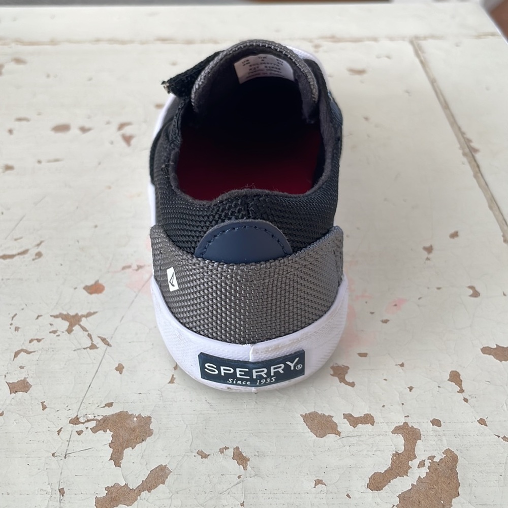 Toddler Boys Black Sperry Top-Sider Sneaker - Size 9 - Picture 5 of 11